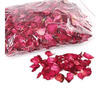 100 Gram Séché Naturel Pétales de Rose pour Mariage ou Confetti, Corps ou Bain de Pieds, Fleur Crafts ou Pot-pourri