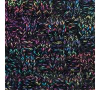 100 grammes de Gründl l'Alaska le fil de corde PRINT coleur noir, mix de multicolor