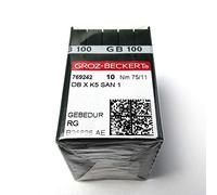 100 Groz Beckert Dbxk5 San1 Gebedur Revêtement titane machine à broder Aiguilles 11/75