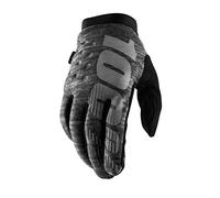 100% GUANTES Gants Gris chiné (Brisker Gloves Heather Grey), Mixte