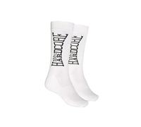 100% Hardcore Chaussettes de sport avec logo The Brand, blanc/noir, 43-46