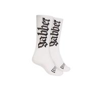 100% Hardcore Chaussettes de sport Gabber, blanc/noir, 43-46