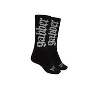 100% Hardcore Chaussettes de sport Gabber, noir/blanc, 43-46