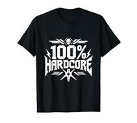 100% Hardcore Rave Techno Industrial Électro Nocturne T-Shirt Graphique avec Valeur