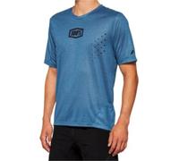 100% Herren Kurzarm Trikot Airmatic Mesh, Slate Blau, M