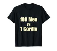 100 Hommes vs 1 Gorilla Viral Debat T-Shirt