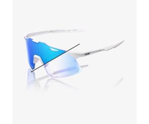 100% - Hypercraft - Lunettes de soleil Pearl White Glitter - Blue Mirror Photochromic Cat 0-2