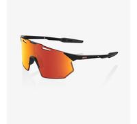 Lunettes 100 hypercraft sq soft tact noir ecran hiper mirror rouge