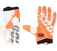 100% iTrack Gants de Motocross, orange/blanc, Taille S