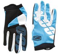100% Itrack Gants Cyan FR : S (Taille Fabricant : S)