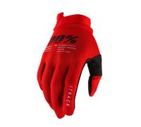 100% iTrack Gants de vélo, rouge, taille XL pour homme