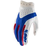 100% iTrack MX Gants, Rouge/Blanc/Bleu, Taille L