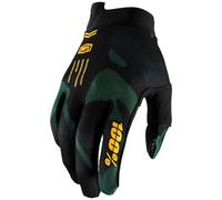 100% iTrack Sentinel Gants de vélo, noir/vert, Taille M