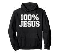 100% Jésus Engagement Chrétien Sweat à Capuche