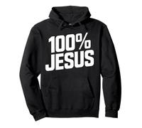 100% Jésus Engagement Chrétien Sweat à Capuche
