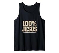 100% Jésus Foi Chrétienne Dévotion Débardeur