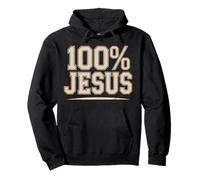 100% Jésus Foi Chrétienne Dévotion Sweat à Capuche