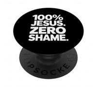 100 Jésus Zero Honte Chrétien Foi PopSockets PopGrip Adhésif