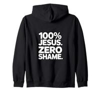 100 Jésus Zero Honte Chrétien Foi Sweat à Capuche