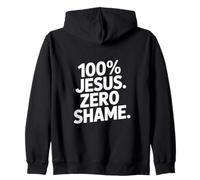 100% Jésus Zéro Honte Chrétien Sweat à Capuche