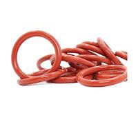 100 joints toriques en silicone CS2,4 mm, diamètre extérieur 25/26/27/28/29/30/31/32 * Joint torique VMQ de 2(OD29x2.4mm Red)
