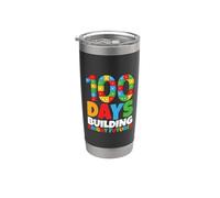 100 jours à bâtir un avenir prometteur | Brick 100 jours d'école Gobelet isotherme en acier inoxydable double paroi