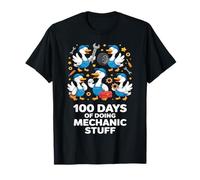 100 Jours à Faire des Trucs de mécanique | Cute Goose Auto Workers T-Shirt