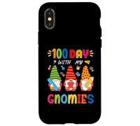 100 Jours avec Mes Gnomes, Un Joyeux 100e Jour d'école Coque pour iPhone X/XS