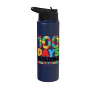 100 jours créer un avenir brillant 100 jours d'école Stainless Steel Insulated Water Bottle