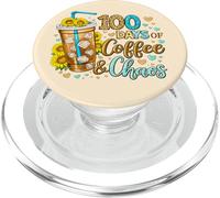 100 Jours de café et de Chaos, Une Vie de Professeur d'école drôle et occupée PopSockets PopGrip pour MagSafe