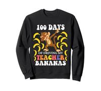 100 Jours de Conduite Mon Professeur Bananas Dabbing Monkey School Sweatshirt