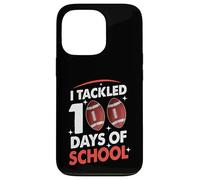 100 Jours de Football Scolaire J'Ai abordé Mon 100e Jour d'école Coque pour iPhone 13 Pro