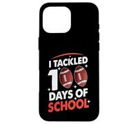 100 Jours de Football Scolaire J'Ai abordé Mon 100e Jour d'école Coque pour iPhone 16 Pro Max