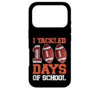 100 Jours de Football Scolaire J'Ai abordé Mon 100e Jour d'école Coque pour iPhone 17 Pro