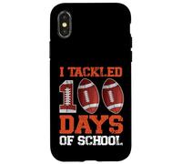 100 Jours de Football Scolaire J'Ai abordé Mon 100e Jour d'école Coque pour iPhone X/XS