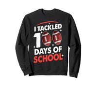 100 Jours de Football Scolaire J'Ai abordé Mon 100e Jour d'école Sweatshirt