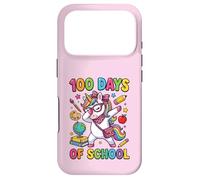 100 Jours d'école à tamponner Une Jolie Licorne en Forme de Coquette pour Filles Coque pour iPhone 17 Pro