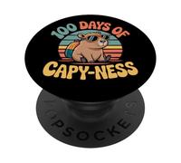 100 Jours d'école Capy-Ness Capybara Funny Professeurs et Enfants PopSockets PopGrip Adhésif