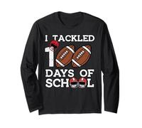 100 Jours d'école de Football américain pour garçons et Hommes Manche Longue