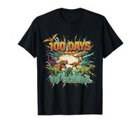 100 Jours d'école Dinosaure 100e Jour Rugissement d'un T-Shirt