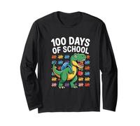 100 Jours d'école Dinosaure Smarter 100e Jour Manche Longue