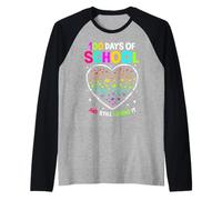100 Jours d'école pour célébrer Le 100e Jour d'école, garçons et Filles Manche Raglan