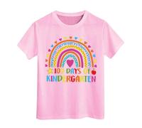 100 Jours d'école T-Shirts pour garçons Filles dans Mes 100 Jours T-Shirt Joyeux 100e Jour d'école Imprimé Hauts décontractés Tuniques Fluides avec Leggings (6-7 Years)