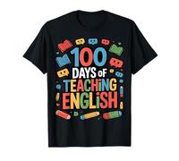 100 Jours d'enseignement de Professeur d'anglais T-Shirt
