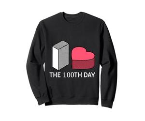 100 Jours J'aime Le 100e Jour d'un Enseignant ou d'un étudiant Sweatshirt