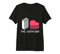 100 Jours J'aime Le 100e Jour d'un Enseignant ou d'un étudiant T-Shirt Haut de Gamme