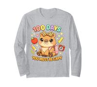 100 Jours où tu Dois être Capy, Un Joli écolier léopard Capybara Manche Longue