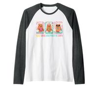 100 Jours où tu Dois être Capy, Un Joli écolier léopard Capybara Manche Raglan