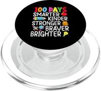 100 Jours Plus Intelligent Kinder Stronger Braver Brighter PopSockets PopGrip pour MagSafe