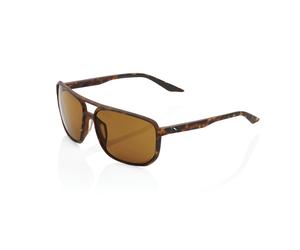 100% Konnor Glasses - Soft Tact Havana / Bronze PEAKPOLAR Lens